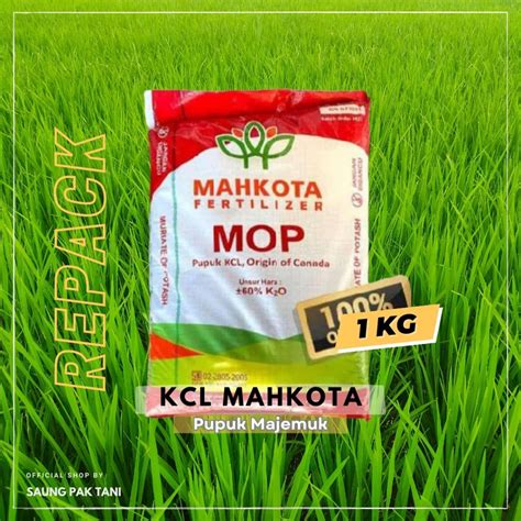 Jual Pupuk Kcl Mahkota Origin Canada Muriate Of Potash Mop Repack Kg