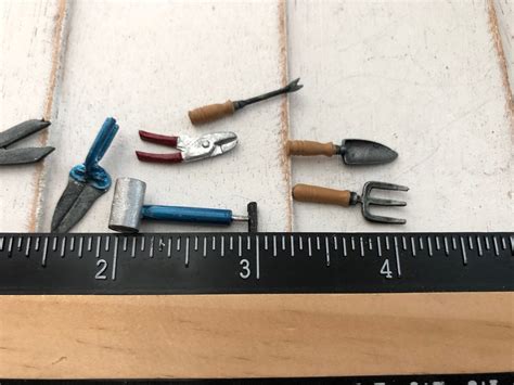 Miniature Garden Tool Set Mini Tools 7 Piece Set Style 02 Etsy