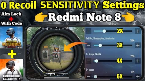 Pubg Bgmi Best Sensitivity Settings For Redmi Note In New