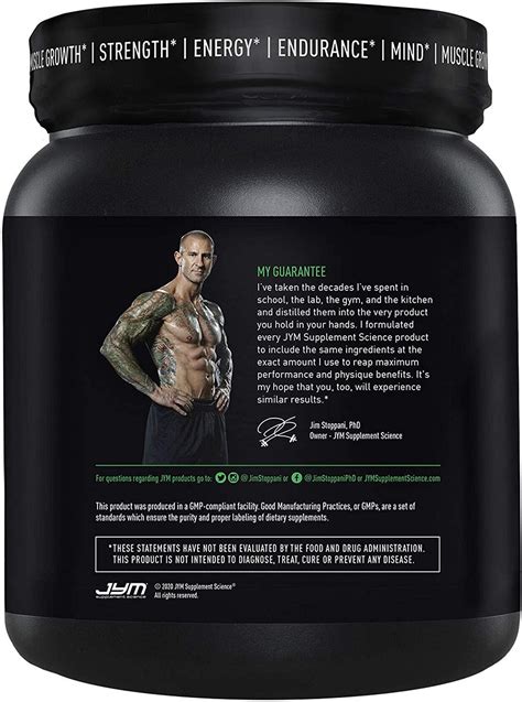 Jym Pre Workout Powder Pineapple Strawberry Flavor Bcaas Creatine Hci Citrulline Malate