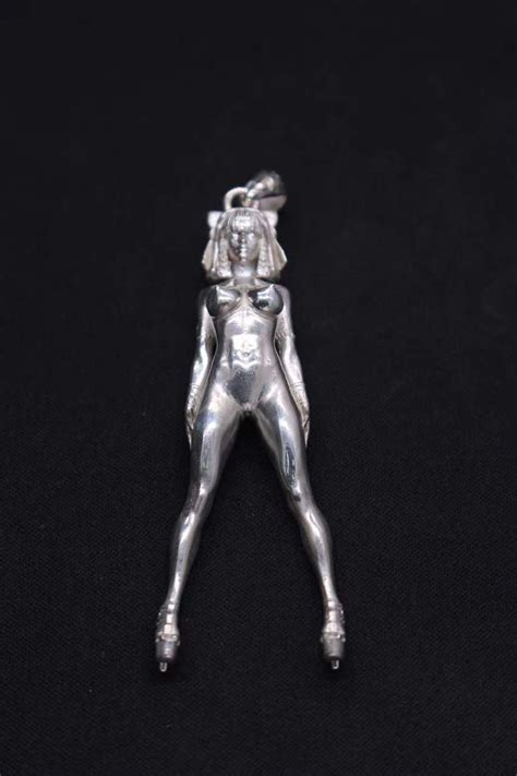 Silver Sexy Naked Woman Pendant Personality High Quality Hip Hop Street Jewelry Birthday