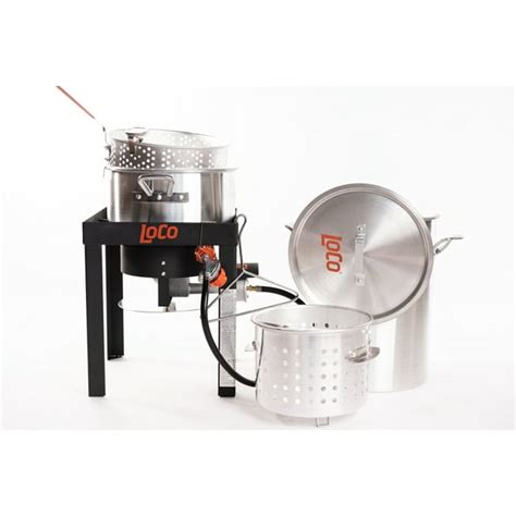 Loco Cookers 30 Quart Propane Boil Fry And Steam Kit