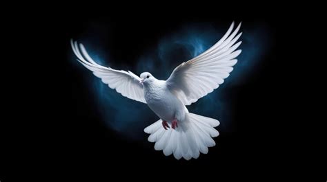 premium photo white dove  pigeon  outstretched wings  globe