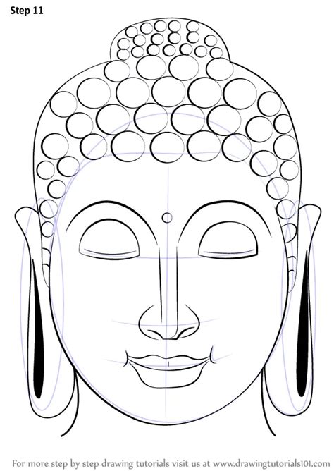 How To Draw Buddha Face Buddhism Step By Step Drawingtutorials