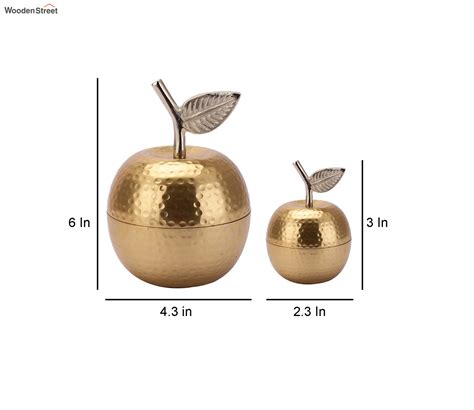 Buy Olivia Gold Apple Large At 17 Off Online Wooden Street