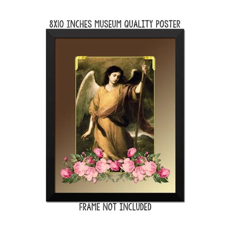 St Raphael The Archangel Religious Poster Religious Etsy