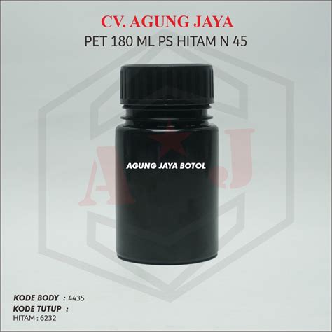 jual botol obat  ml hitam plug seal shopee indonesia
