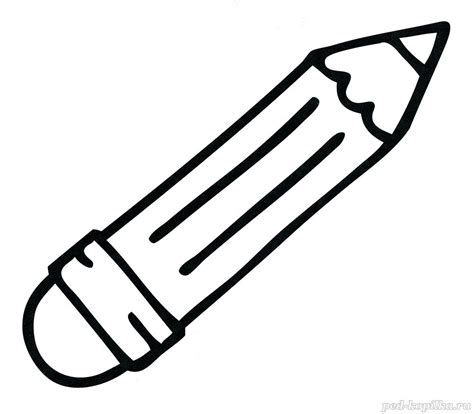 Карандаш. Раскраска для малышей