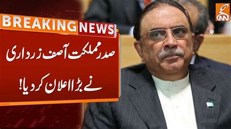 President Asif Ali Zardari Made A Big Announcement Breaking News