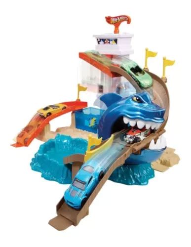 Pista Hot Wheels Ataque Do Tubarão Carrinho Muda De Cor Frete grátis