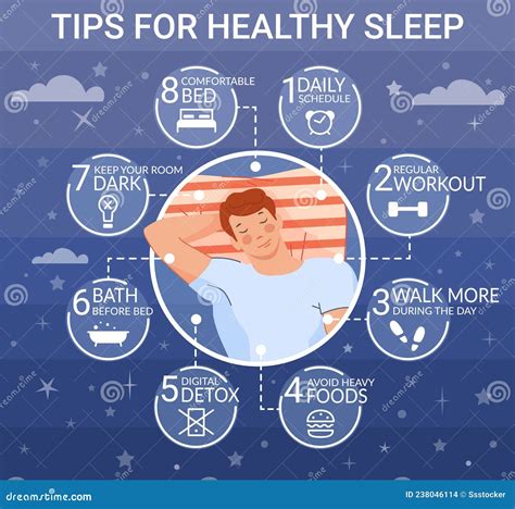 Good Sleep Tips Better Sleeping Rules Concept Care Quality Healthy