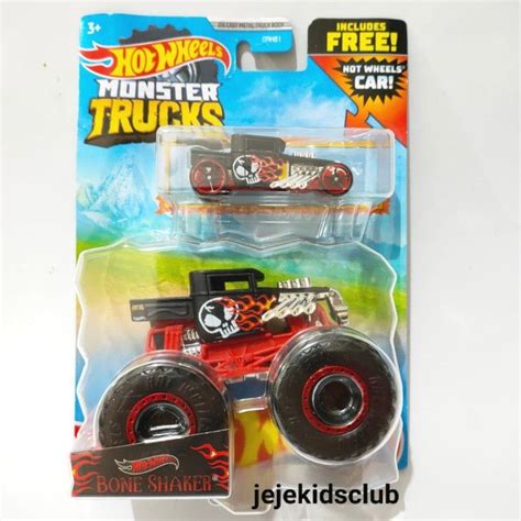 Hot Wheels Hotwheels Monster Trucks Truck Bone Shaker Bone Shaker Lazada Indonesia