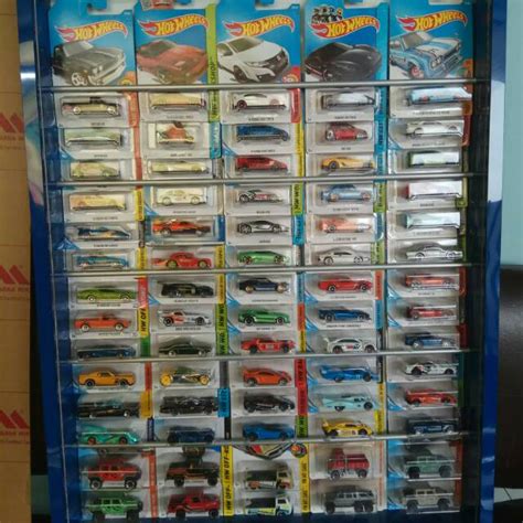 Jual Rak Hot Wheels 75 Blister Card Anti Debu Display Pajangan Hotwheels Tutup Akrilik Ada