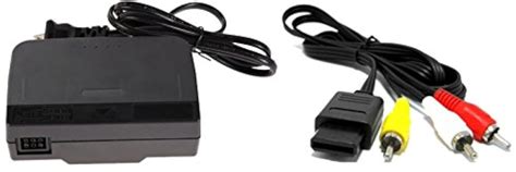 Ac Adapter Power Supply And Av Cable Cord For Nintendo For N64