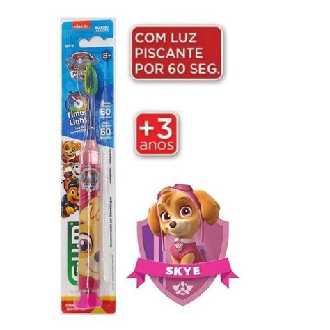Escova De Dente Patrulha Canina - Escova de Dente Infantil GUM Patrulha Canina - Sunstar - Escova de ...