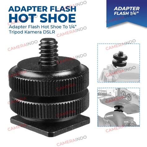 Jual Adapter Flash Hot Shoe To Tripod Kamera Dslr Shopee Indonesia