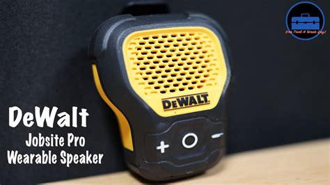 DeWalt Jobsite Pro Wearable Speaker DXMA1901148 YouTube