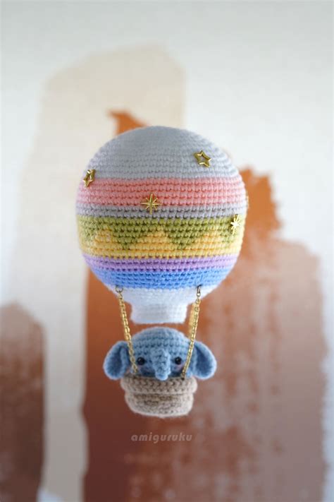 Crochet Pattern Of Hot Air Balloon Amigurumi Baby Toy PDF Etsy