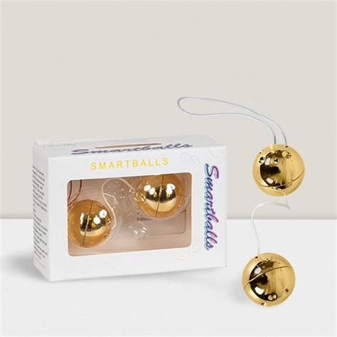 Smartballs Özel Tasarım Anal ve Vajinal Zevk Boncukları Altın Renkli Yumuşak Malzeme ve G