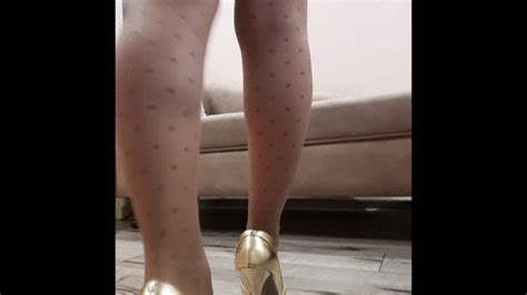 Days Worn Polka Dot Pantyhose Stuffing Blonde Bestie Stories
