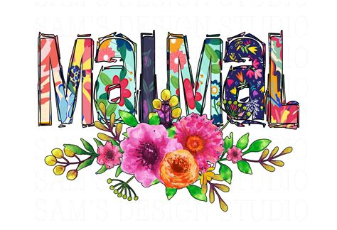 Malmal Png Png Malmal Malmal With Flowers Png Malmal Etsy