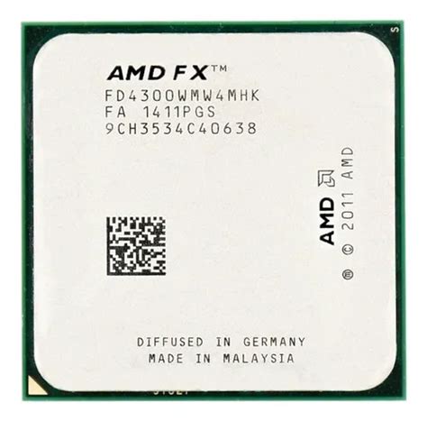 Processador gamer AMD FX 4-Core Black 4300 FD4300WMW4MHK de 4 núcleos e ...