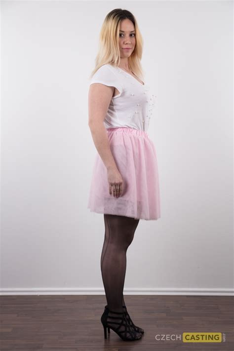 Chubby Amateur Veronika Stands Totally Naked After Removing Her Clothes CoedCherry