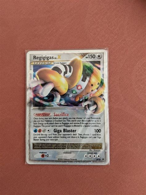 Pokemon Card Regigigas Lv X Dp Holo Rare Toys Collectibles