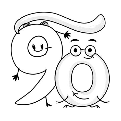かわいい数字 印刷可能ぬりえ無料ダウンロード