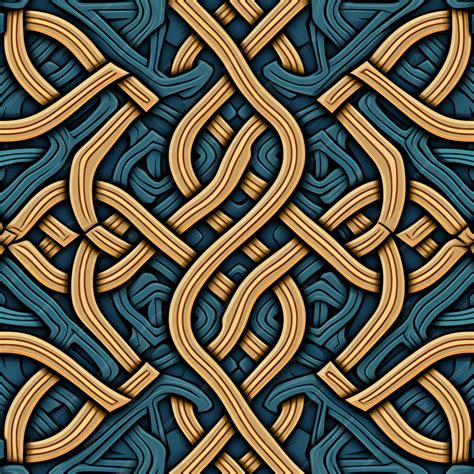 Premium AI Image | Celtic Knotwork background design seamless pattern