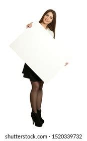 Sexy Naked Girl Holding Banner Stock Photo Shutterstock