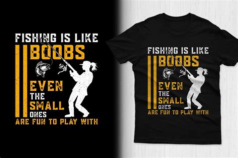 Fishing Is Like Boobs T Shirt Design Graphic By Mi Miraz Creative