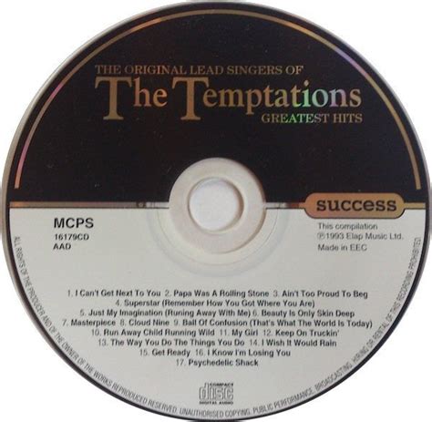Buy The Original Lead Singers Of The Temptations : Greatest Hits (CD