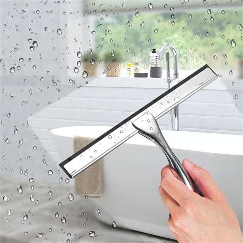 All Purpose Squeegee Stainless Steel Silicone Squeegee For Car Glass