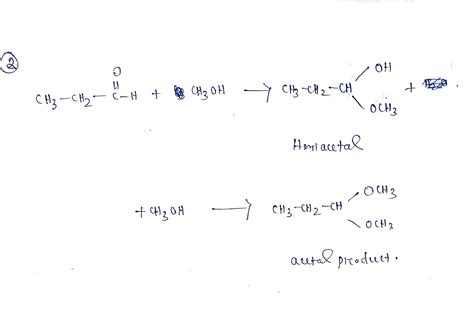 Solved Draw In The Space Below The Hemi And Acetal Products Formed