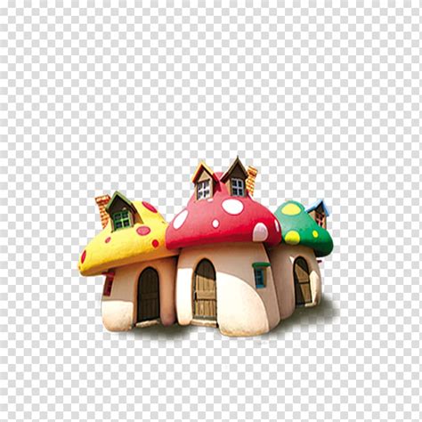 Child Graphic Studio Chroma Key Mushroom House Transparent Background