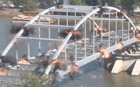 bridge implosion fail leaves  span  standing video