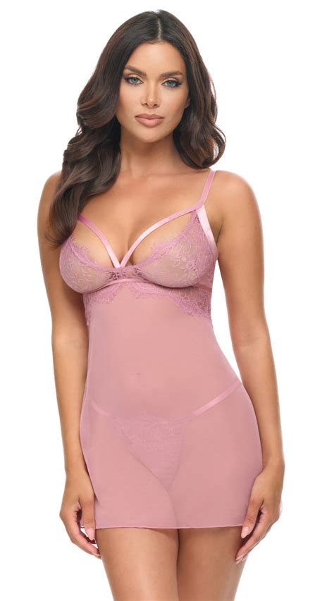 Sheer Valentine Babydoll Lingerie Yandy