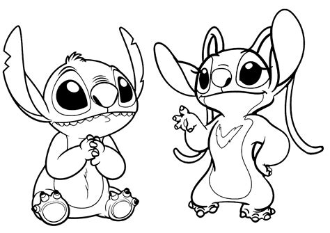 Stich Avec Angel Les Deux Extraterrestres De Disney Lilo Et Stich