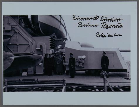 Lot - BATTLESHIP BISMARCK SURVIVORS