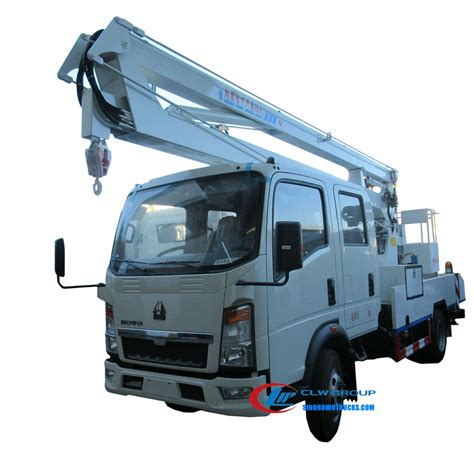 Sinotruk Howo Double Cabin Meters Aerial Bucket Truck Turkmenistan