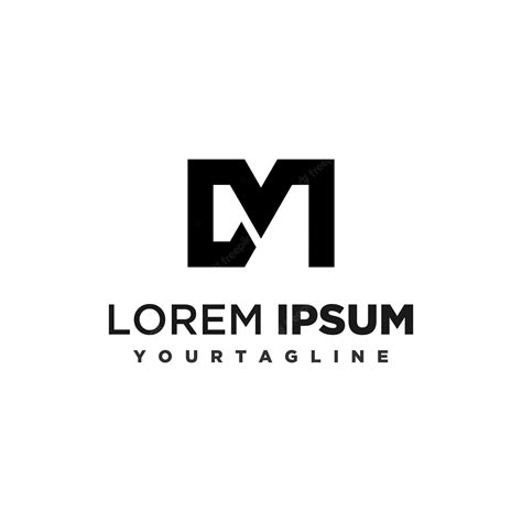 Premium Vector Letter Dm Logo Design Vector Image