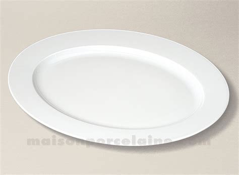 Plat Ovale Limoges Porcelaine Blanche Empire X Maison De La