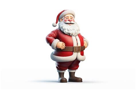 Premium Photo A Santa Claus Figure With A Big Smile