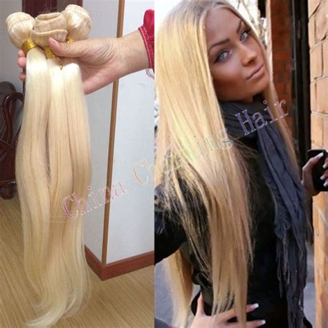 Cheap Honey Blonde Weave 100 Unprocessed Russian 613 Blonde Straight