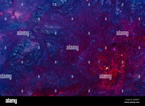 Abstract Blue Purple Cosmic Paint Art Background Stock Photo Alamy