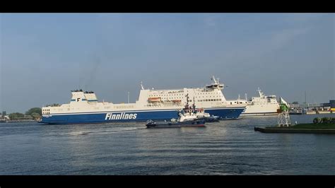 Finnlines Departure On The Baltic Winouj Cie Port Youtube