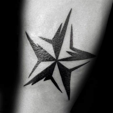 80 Unique Nautical Star Tattoo Designs for Men [2024 Guide] | Nautical ...