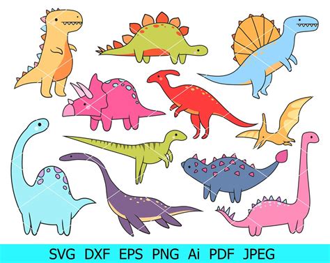 Dinosaur Svg Dinosaurs Svg Bundledinosaur Clipart Pngkids Dinosaurs