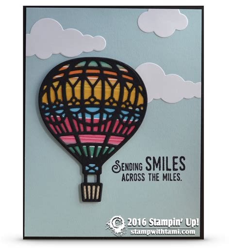 SNEAK PEEK VIDEO Lift Me Up Away Hot Air Balloon Card Stampin